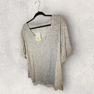 LuLaRoe Christy T - NWT- 3XL-Heather Gray Print